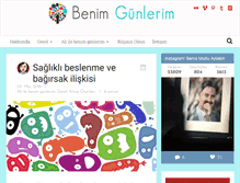 Tablet Screenshot of benimgunlerim.com